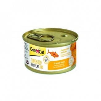 Влажный корм GimCat Shiny Cat Superfood для кошек, тунец и тыква, 70 г от GimCat