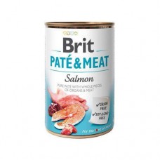 Корм Brit Paté & Meat dog k 400 г для собак паштет з лососем