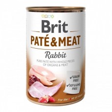 Консерви Brit Paté & Meat dog k 400 г для собак паштет з кроликом