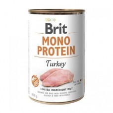 Консерва Brit Mono Protein dog k 400 г для собак з чутливим травленням з індичкою