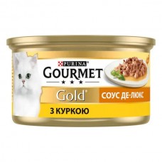 Gourmet Gold консерви для котів 85 г х 12 шт з куркою в соусі