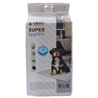 Купить Пеленки Croci Super Nappy для собак, 90×60 см, 50 шт от Croci — Пелюшки, памперси і т.д. | Zooprostir