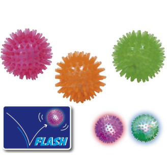 Купить Игрушка для собак Croci Мяч-ежик, с LED, силикон, 5см от Croci — Разное | Zooprostir