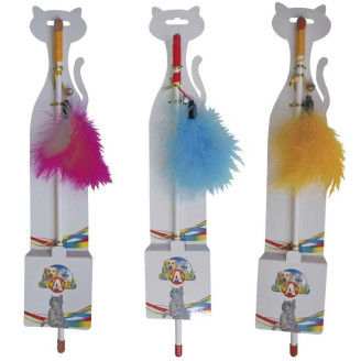 Купить Игрушка для кошек Croci дразнилка с перышком, 46 см от Croci — Игрушки для кошек | Zooprostir