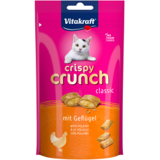 Лакомство для кошек Vitakraft Crispy Crunch подушечки с мясом птиц, 60 г