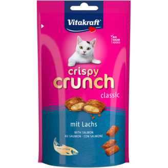 Лакомство для кошек Vitakraft Crispy Crunch подушечки с лососем, 60 г от Vitakraft