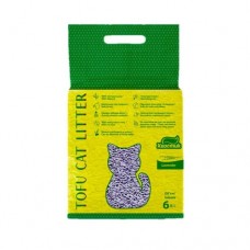 Соєвий наповнювач Хвостик Tofu Cat Litter Lavender 2.6 кг/ 6л для котячого туалету, з ароматом лаванди