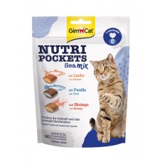 Витаминное лакомство GimCat Nutri Pockets Морской микс для кошек, 150 г