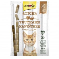 Мясные палочки GimCat для кошек, индейка и кролик, 4 шт.