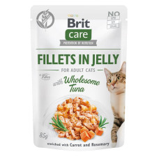 Влажный корм Brit Care Cat Pouch для кошек, в желе, тунец, 85 г