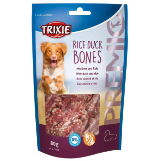 Лакомство Trixie Premio Rice Duck Bones для собак, утка с рисом, 80 г от Trixie