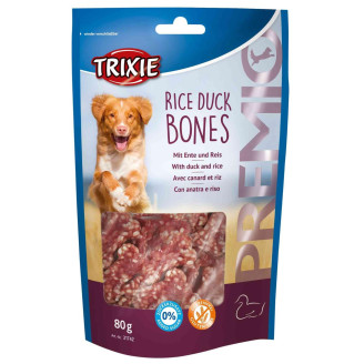 Лакомство Trixie Premio Rice Duck Bones для собак, утка с рисом, 80 г от Trixie