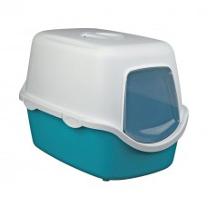 Туалет для кошек Trixie закрыт Vico 40 x 40 x 56 см пластик, цвет: бирюзовый
