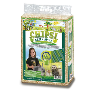 Гигиенический наполнитель для грызунов Rettenmaier Chipsi Green Apple 60 л/3,2 кг опилки от