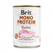 Вологий корм Brit Mono Protein Rabbit для собак, з кроликом, 400 г