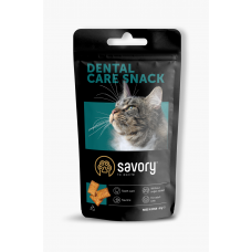 Хрустящие лакомства Savory Snack Подушечки для поощрения кошек, здоровье зубов, 60 г