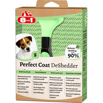 Дешеддер 8in1 Perfect Coat для вычесывания собак, размер S, 4,5 см от