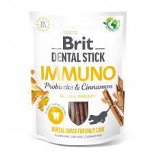 Снеки для собак Brit Dental Stick Immuno для міцного імунітету, пробіотики та кориця, 7 шт, 251 г