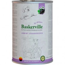 Влажный корм Baskerville Super Premium Lamm Mit Johannisbeeren для щенков, ягненка и смородина 400 г х 6 шт