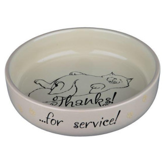 Купить Миска кошачья керамическая для коротконосых пород, 0,3л/ø 15 см от Trixie — Миски для кошек | Zooprostir