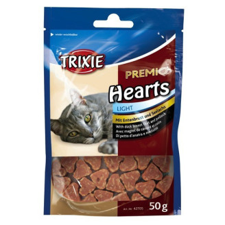 Сердечки для котов Trixie Hearts (утиная грудка минтай) 50 гр от Trixie