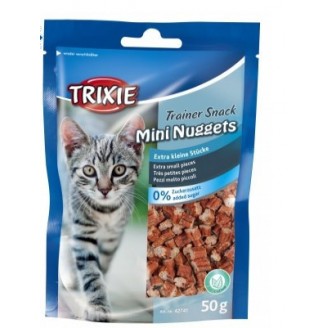 Лакомство для котов Mini Nuggets (тунец, курица, кошачья мята) 50гр от Trixie