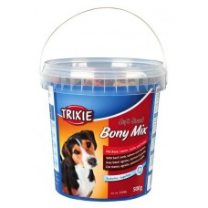 Ласощі для собак Trixie BonyMix (яловичина, ягня, лосось, курка) 500 гр