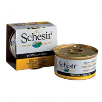 Купити Консерви Schesir Tuna Surimi для котів 85г х 14шт в желе тунець з сурімі від Schesir — Schesir консерва для котів | Zooprostir