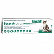 Merial Broadline (Бродлайн) Спот-он для котів L (2.5-7.5кг), шприц-аплікатор, упаковка 3 шт
