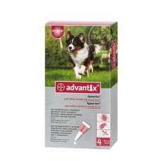 Bayer Байер Адвантикс для собак 10-25 кг (упаковка 4 шт) от блох и клещей