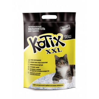 Купить Силикагелевый наполнитель Kotix 10 л (4,05 кг) для котов и кошек от Kotix — Силикагелевые наполнители | Zooprostir