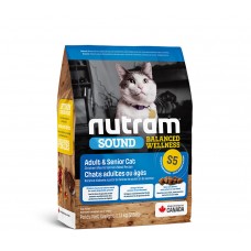 Сухий корм S5 Nutram Sound Balanced Wellness Adult / Urinary Cat 1.13кг для дорослих котів зі смаком курки та лосося