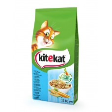 Kitekat Рыба с овощами 12 кг сухой корм для котов