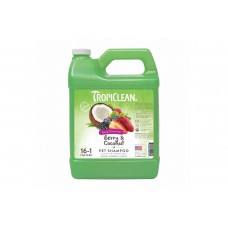 Шампунь TropiClean Berry & Coconut ягода и кокос для собак и кошек, 3,8 л