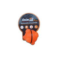 Игрушка для собак AnimAll Fun шар молекула, оранжевая, 5 см