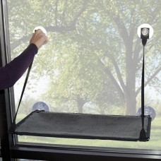K & H Ez Mount Window Kitty Sill спальне місце на вікно для котів, сірий