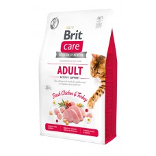Корм Brit Care Cat GF Adult Activity Suppor 2 кг для активных кошек, гипоаллергенный с курицей и индейкой
