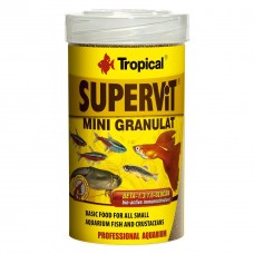 Сухой корм для аквариумных рыб Tropical в гранулах «Supervit Mini Granulat» 100 мл (для всех аквариумных рыб)