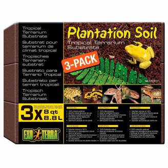 Наповнювач для тераріуму Exo Terra Plantation Soil 8.8 л 3 шт кокосовий субстрат від Exo-Terra