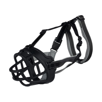 Намордник Trixie силиконовый «Muzzle Flex» M-L 22 см (черный) от Trixie