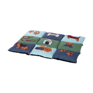 Купить Матрас Trixie «Patchwork» 80 см х 55 см, синий от Trixie — Лежанки для собак | Zooprostir