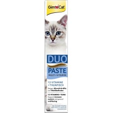 Лакомство для кошек GimCat Multi-Vitamin Duo-Paste Tuna + 12 Vitamins 50 г (мультивитамины)
