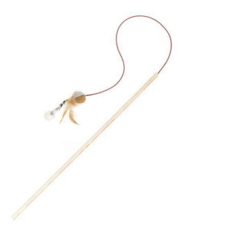 Купить Игрушка для кошек Comfy Удочка с мячиком 40 см (текстиль) от Comfy — Игрушки для кошек | Zooprostir