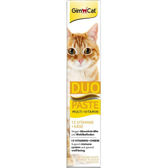 DUO-паста мультивитамин + сыр 50 гр для здорового развития кошек от GimCat