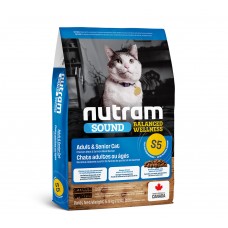 S5 Nutram Sound Balanced Wellness Adult/Urinary Cat 20 кг корм для дорослих котів зі смаком курки і лосося