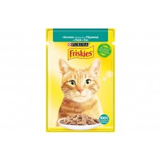 Friskies (Фрискис) консервы для взрослых котов с уткой в подливе 85г х 26шт