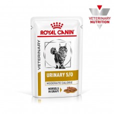 Корм Royal Canin Urinary S/O Moderate Calorie 85 м х 12 шт при сечокам'яної хвороби у котів, шматочки в соусі