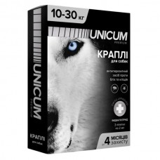 Краплі Unicum Premium проти бліх і кліщів для собак, 10-30 кг
