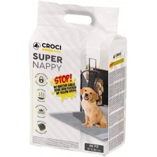 Пеленки Croci Super Nappy для собак, с активированным углем 84х57, 60шт / уп
