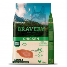 Bravery Chicken Adult Large/Medium 4кг корм для взрослых собак средних и крупных пород, з курицей